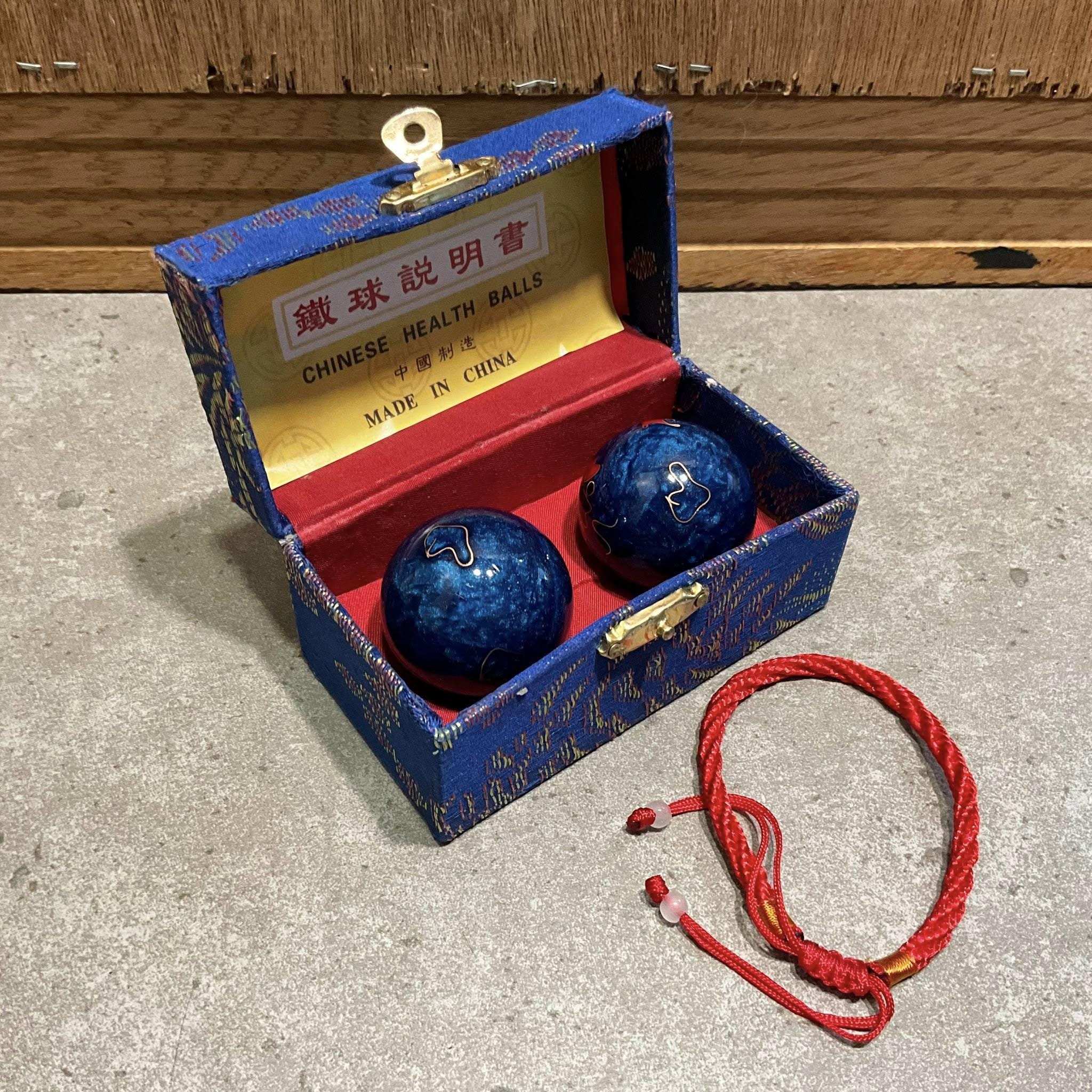 Feng Shui Baoding Balls: Blue Phoenix & Dragon Chinese Health Feng Shui Baoding Balls: Blue Phoenix & Dragon Chinese Health