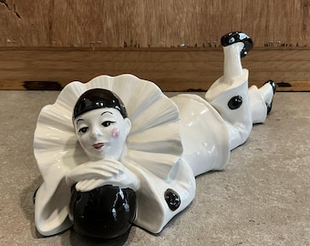 Antique Art Deco Porcelain Figurine - Pierrot & Pierrette