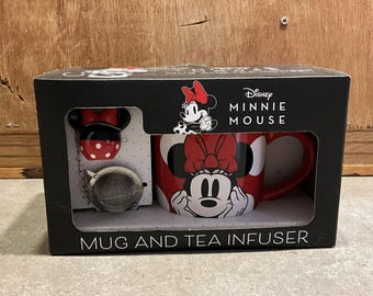 ミニードットのマグカップとティーインフューザーセット（箱入り