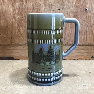 Wade Irish Porcelain Beer Stein: Belfast City Hall Tankard