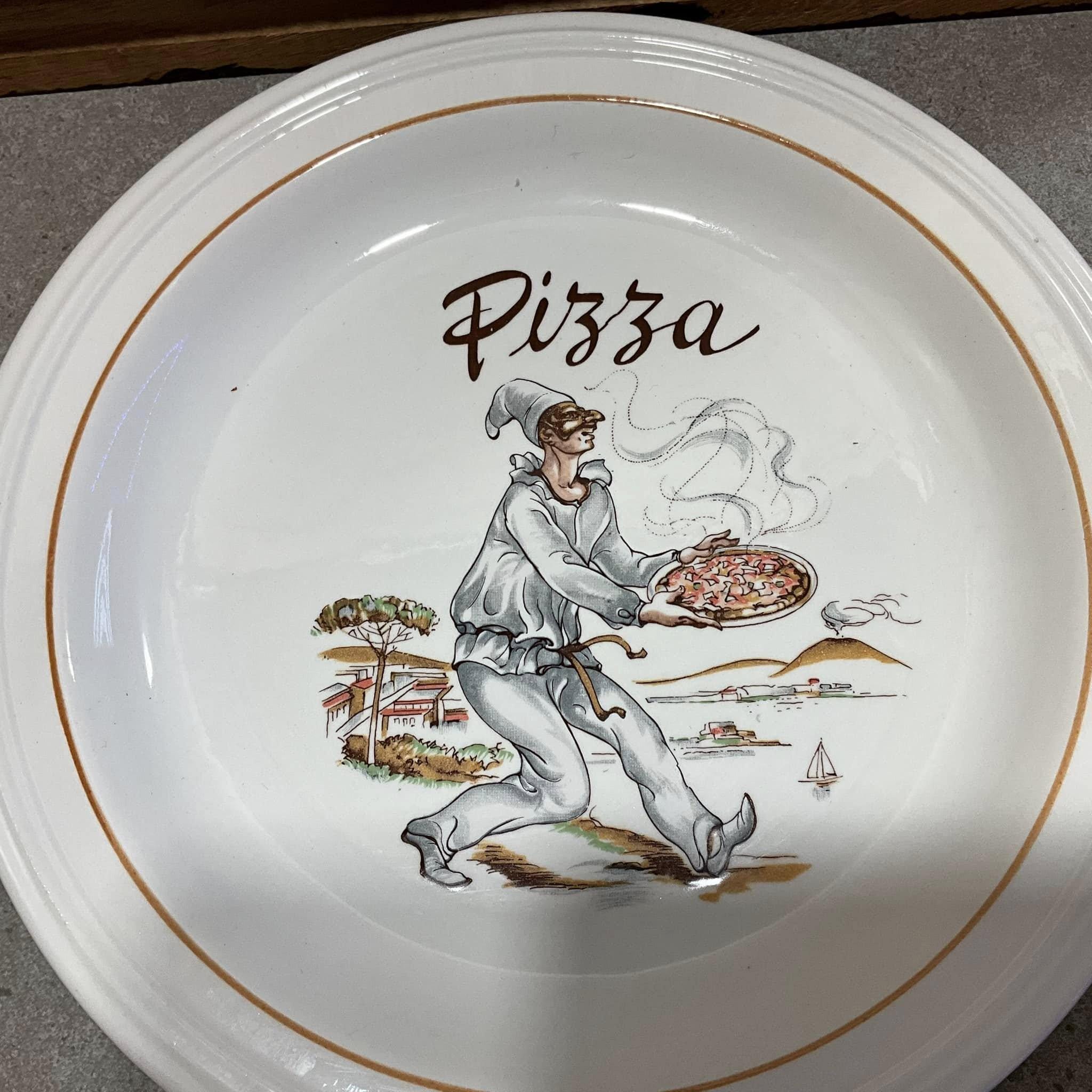 2 Vintage Italian Pizza Plates Made in Italy - Etsy