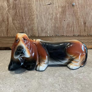 Vintage Basset Hound Dog Figurine
