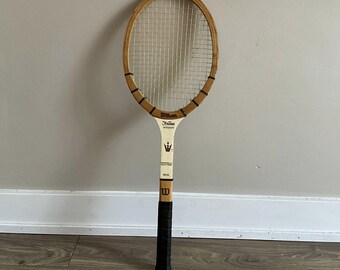 Vintage Wilson Jack Kramer Autograph Wood Tennis Racket