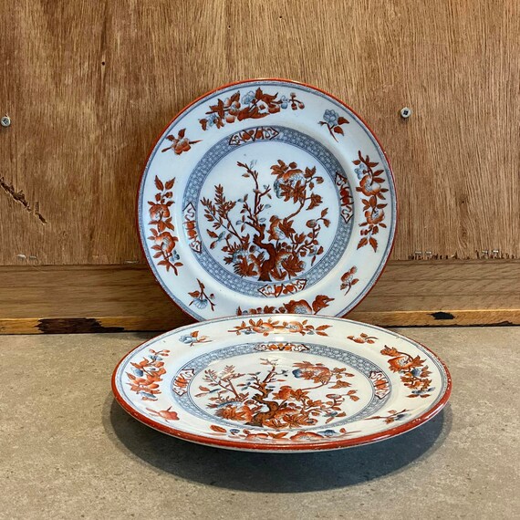 2 Vintage Petrus Regout Maastricht Holland Cedra Plates - Etsy
