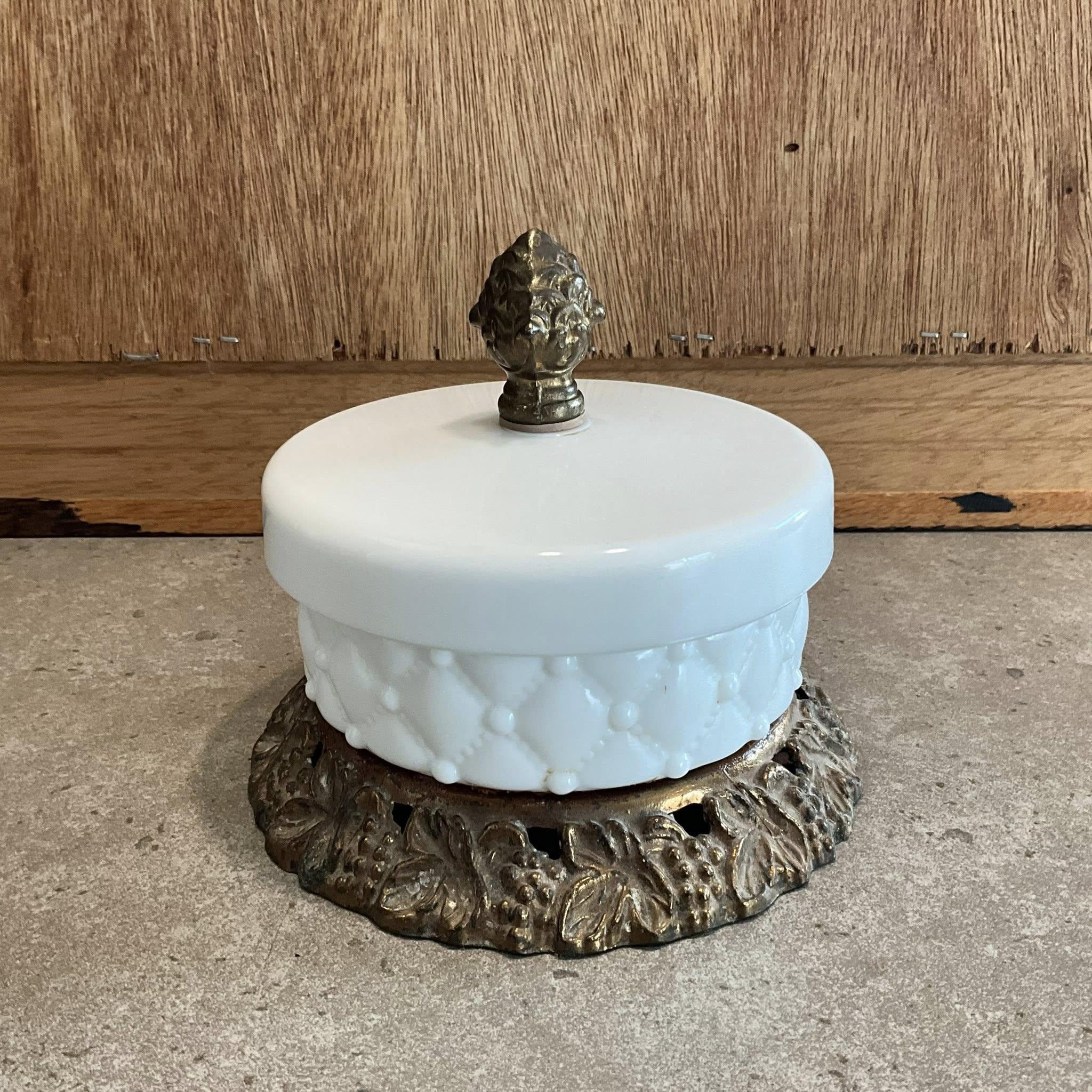 フェントン イリデセントグラス バードオンザネスト 蓋付き小物入れ フェントン イリデセントグラス バードオンザネスト 蓋付き小物入れ