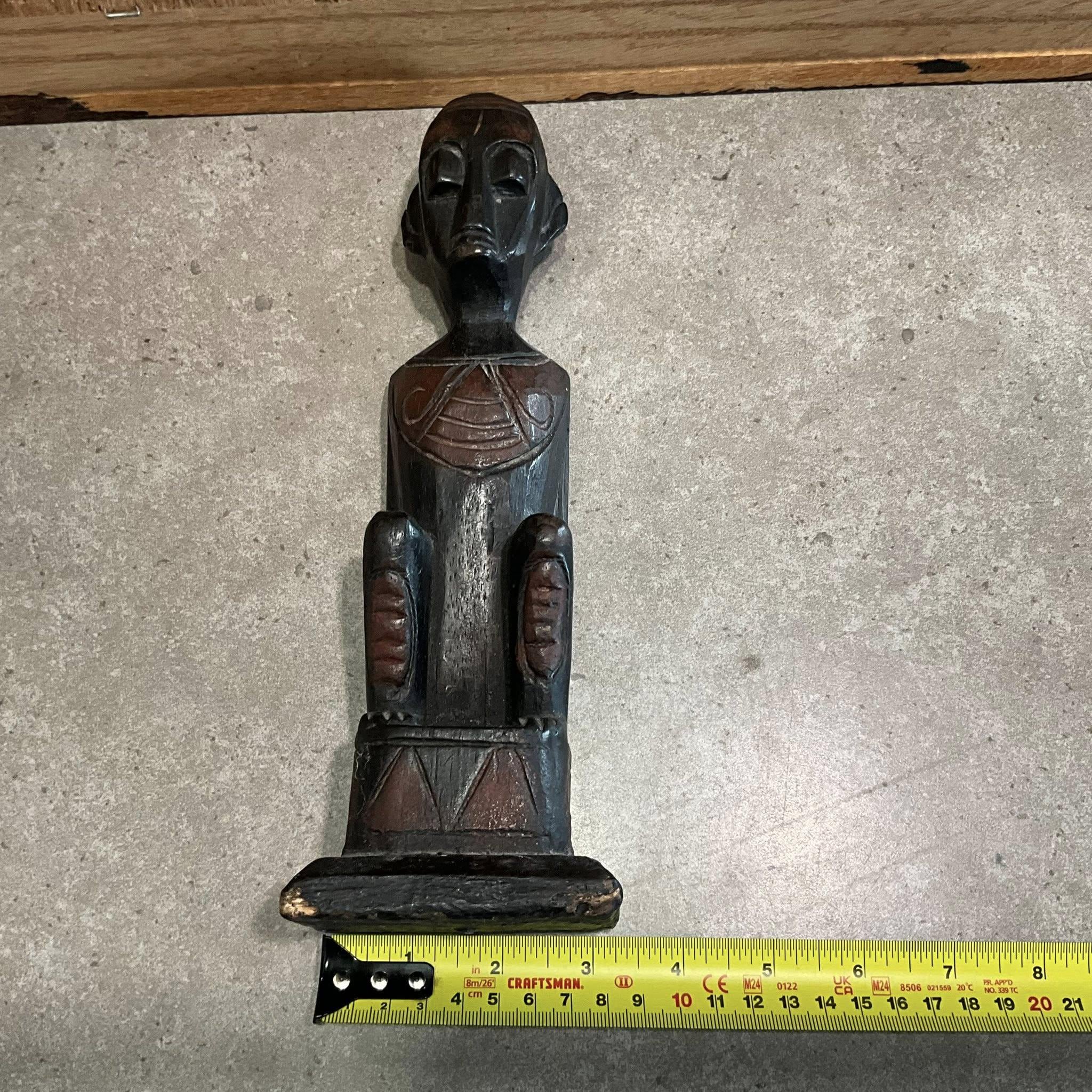 原始東南アジアのインドネシアの守護祖先木像 - Etsy 日本