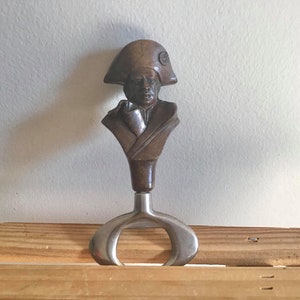 Vintage French bottle opener designed in the shape of Napoleon