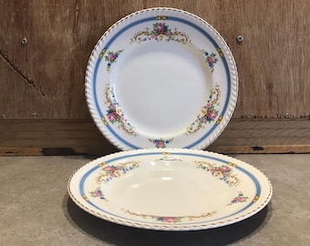 2 Vintage Old English Johnson Bros Salad Plates Made in England