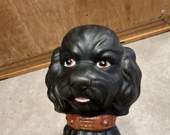ヴィンテージの黒いプードルの置物：コレクター向けの犬の像 - Etsy 日本