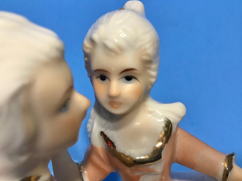 Vintage Musical Figurine Made in Korea Ceramic Figurines. Etsy