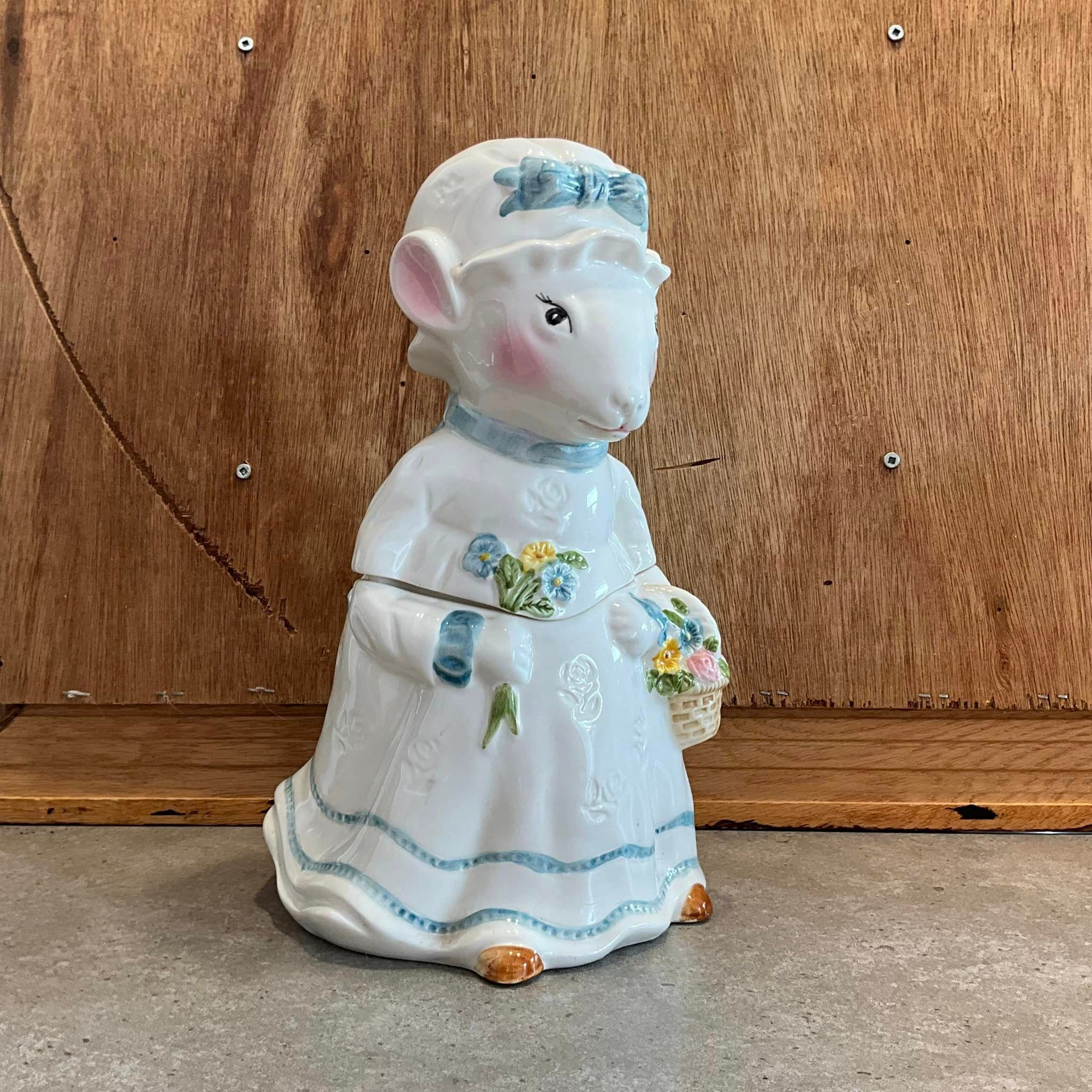 マニー　マーガレットキッチン　うさぎ Vintage Weiss Granny Mouse Cookie Jar: Hand-painted Farmhouse