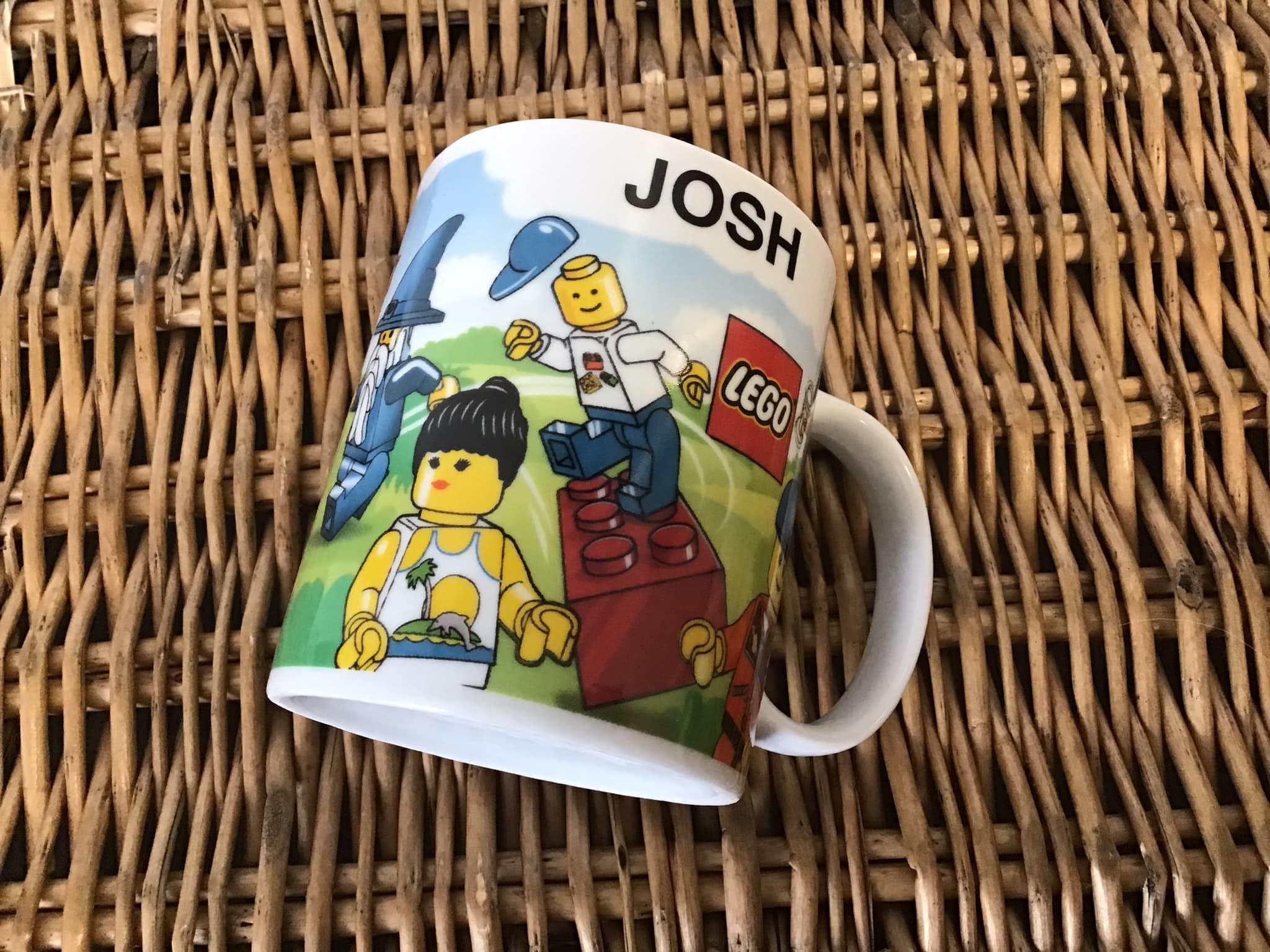 Lego Coffee Mug Tea Cup Hot Chocolate Personalized JOSH Kitchen Home Decor.  -  Hong Kong