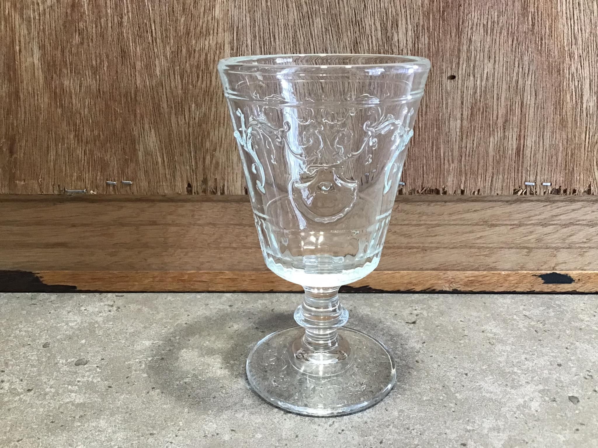 Vintage 1 La Rochere Versailles Wine Glass Goblet Seashell Etsy