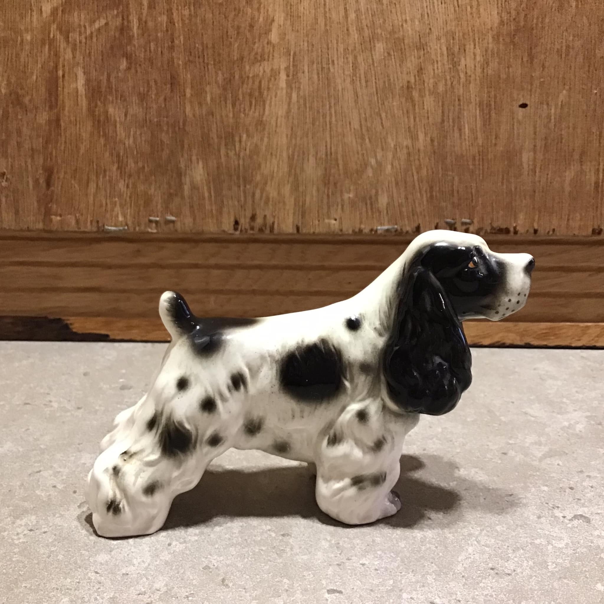 ヴィンテージ・コッカースパニエルの置物：ミッドセンチュリーの犬用