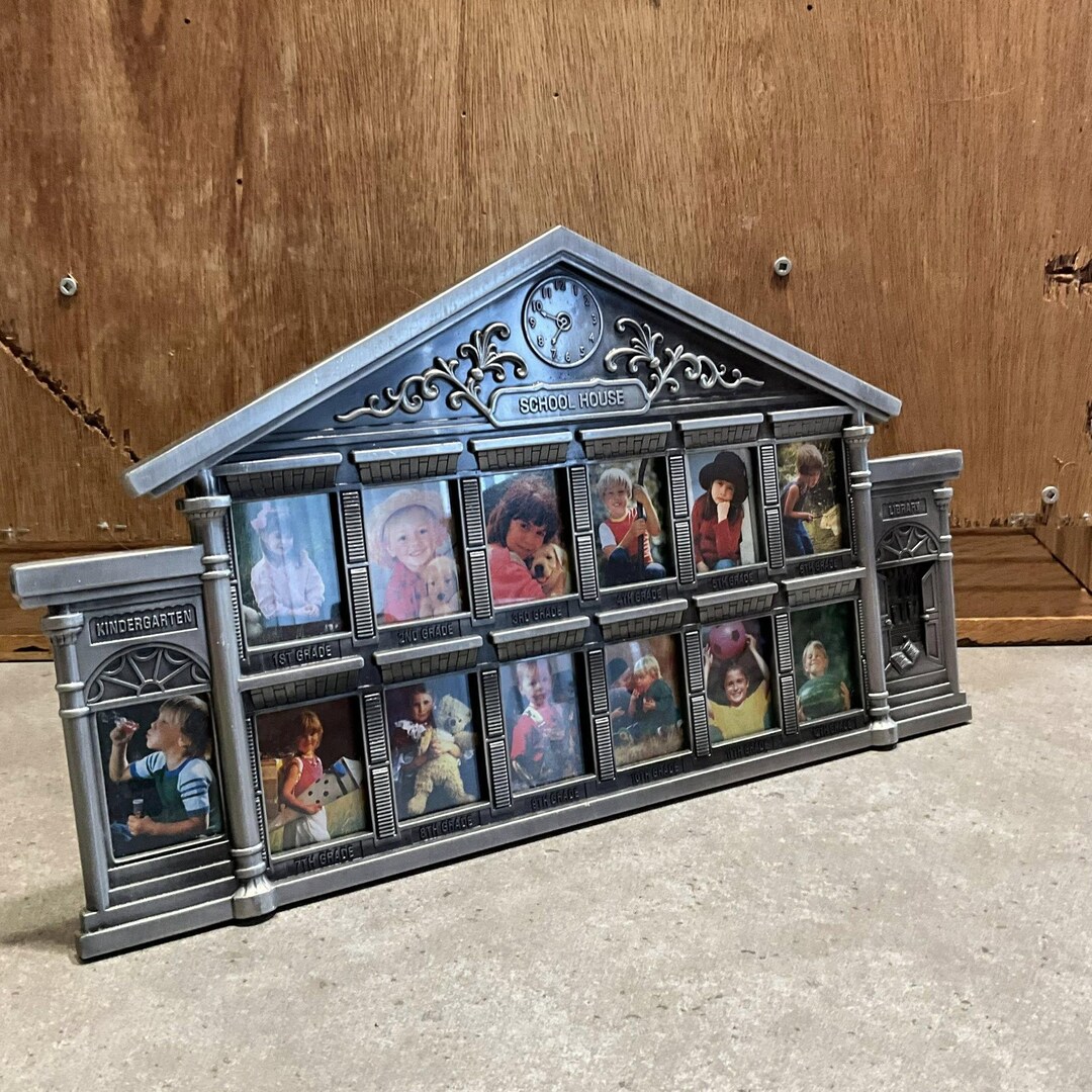 School House Photo Frame Grades First Through 12th Grade - Etsy