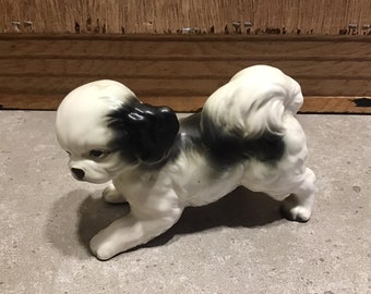 Wonderful Vintage Ceramic Collectible Japanese Chin Dog Japanese Spaniel