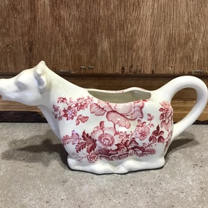 Vintage Crown Devon Fielding Staffordshire England Cow Creamer Made in England