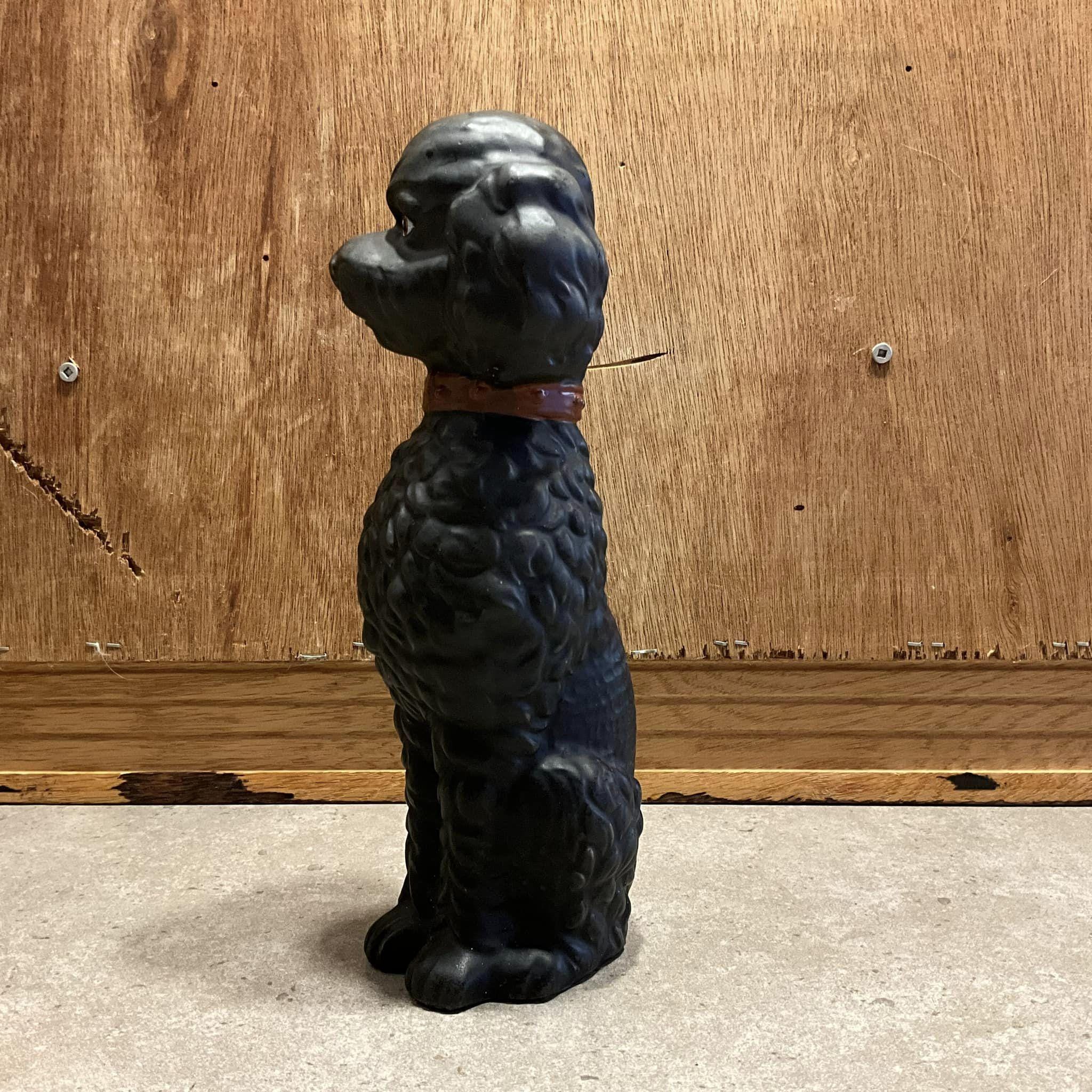 Vintage Black Poodle Figurine: Collectible Dog Statue - Etsy