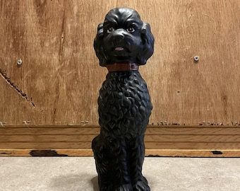 ヴィンテージの黒いプードルの置物：コレクター向けの犬の像 - Etsy 日本