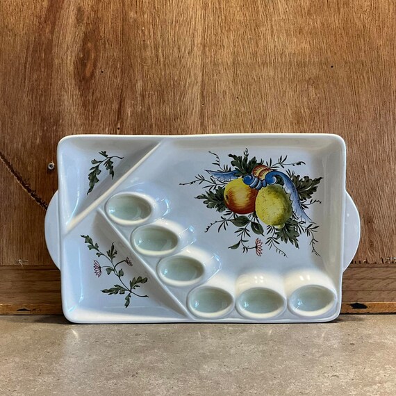 Deviled Eggs Serving Platter Made in Italy Etsy
