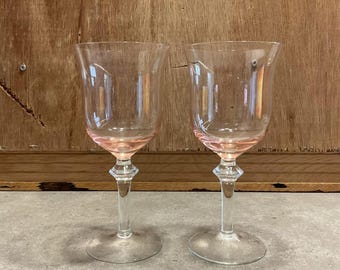 2 Denby AURORA (ROSÉ) vinglas