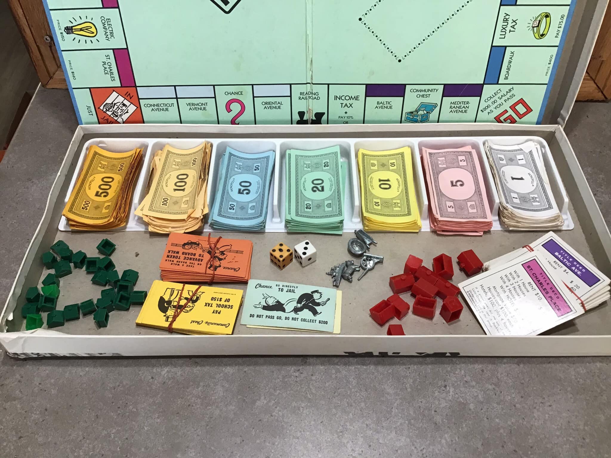 Monopoly Board Game Vintage 1985 Parker Brothers Classic
