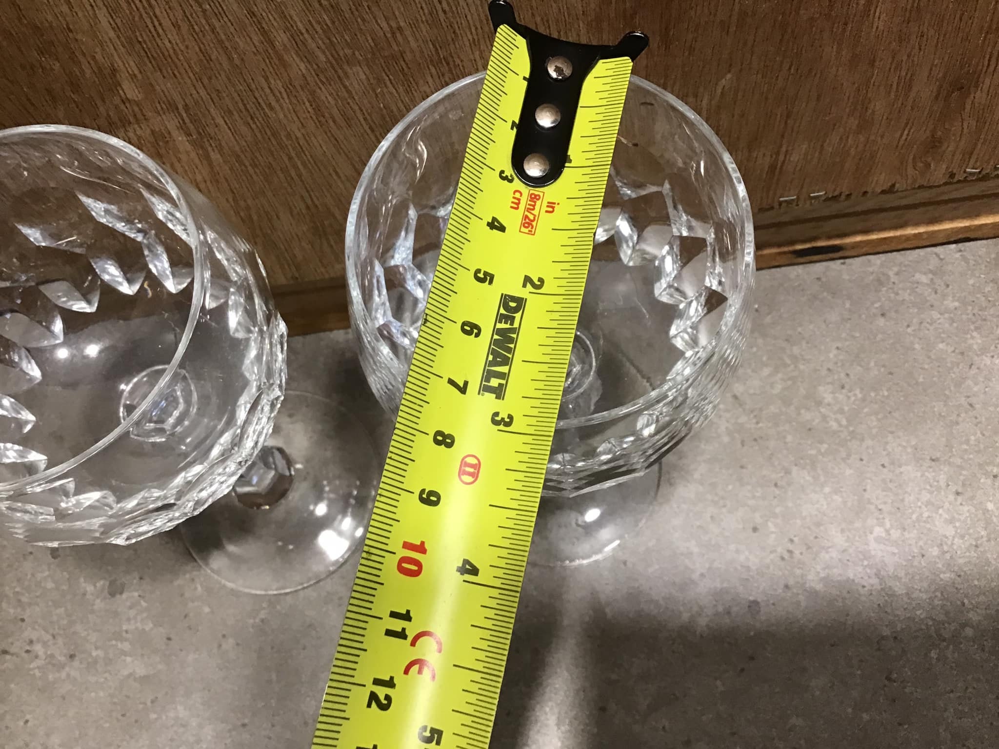 Christinenhutte 1970年代 Christinenhutte 1970年代 Crystal Martini Glasses by