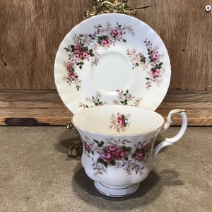Vintage Royal Albert Lavender Rose Teacup and Saucer Set