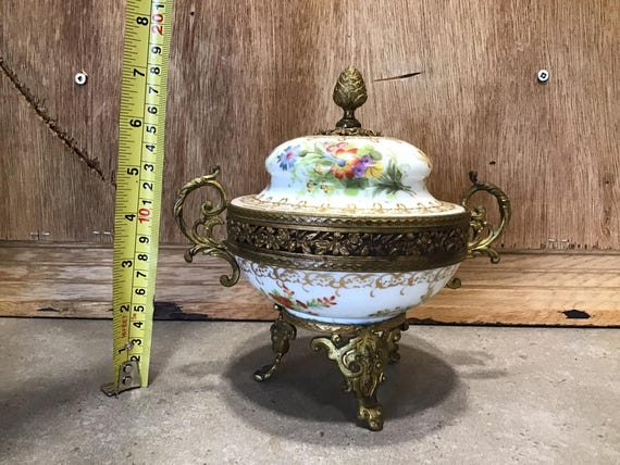 PORCELLANA LA Bianca - Sucrier En Porcelaine Valentino Oro Avec Couvercle Et Cuillère, 9 Oz (environ 265 Ml) - Doré, Design Raffiné