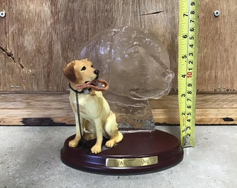 シェルティ イエローラブラドール 犬 レトロ ヴィンテージ置物2点