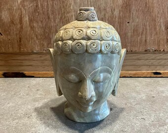 1800年代の希少なアンティークの精巧な石仏像 / ヴィンテージの優れた