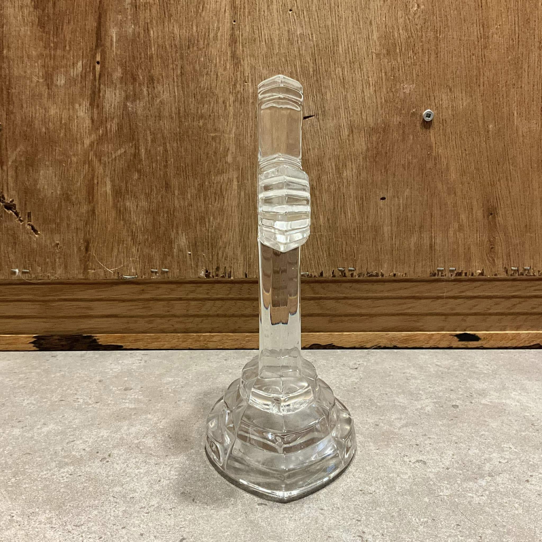 Vintage Lenox Fine Crystal Cross, Sapphire Crystal Center, Made in
