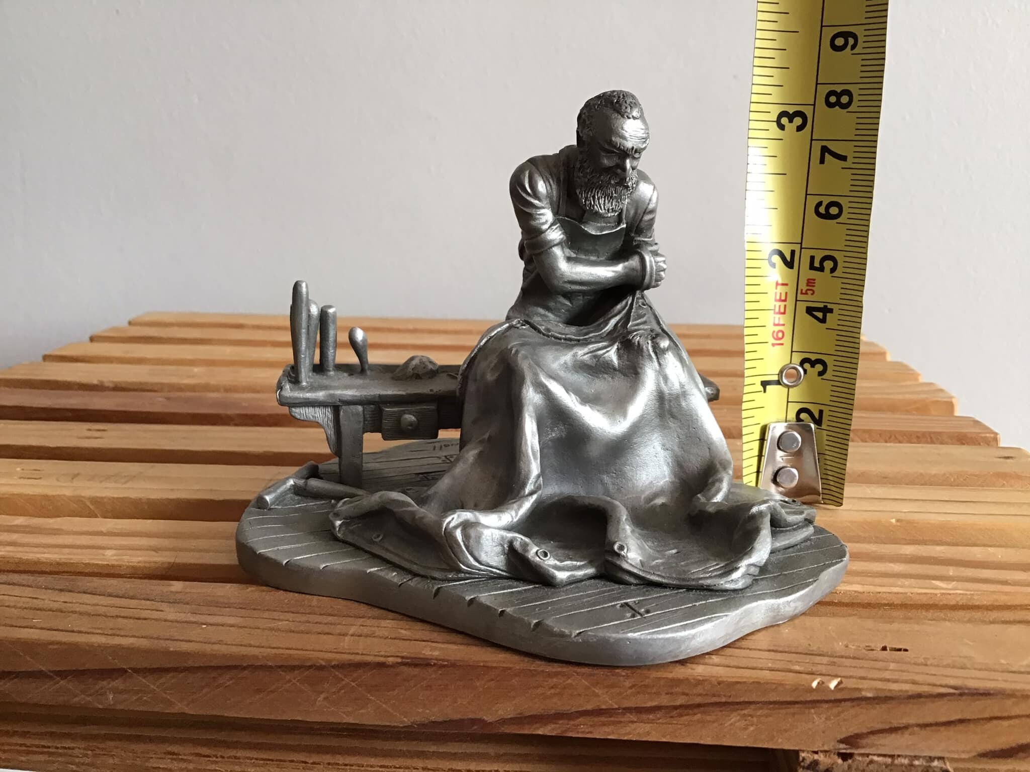 フィギュア（Hallmarkのfine pewter） Vintage Hallmark Little Gallery Fine Pewter Figurine - “sunshine