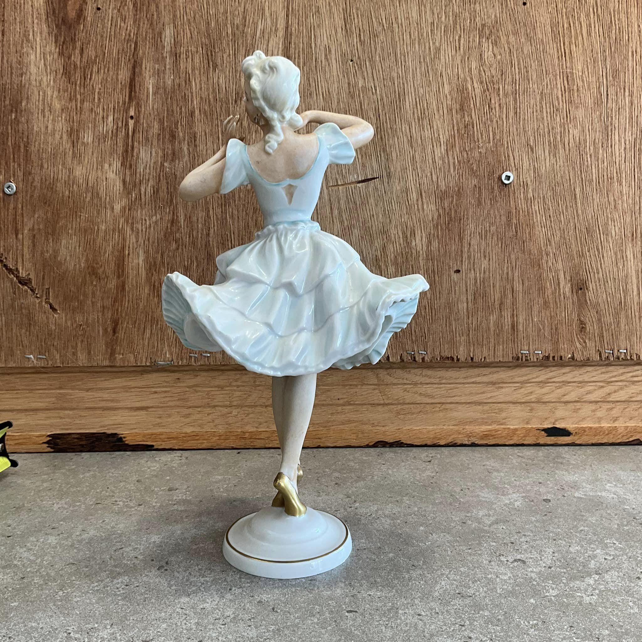 ヴィンテージ Unterweißbach 磁器バレリーナ置物、ドイツ製 - Etsy 日本