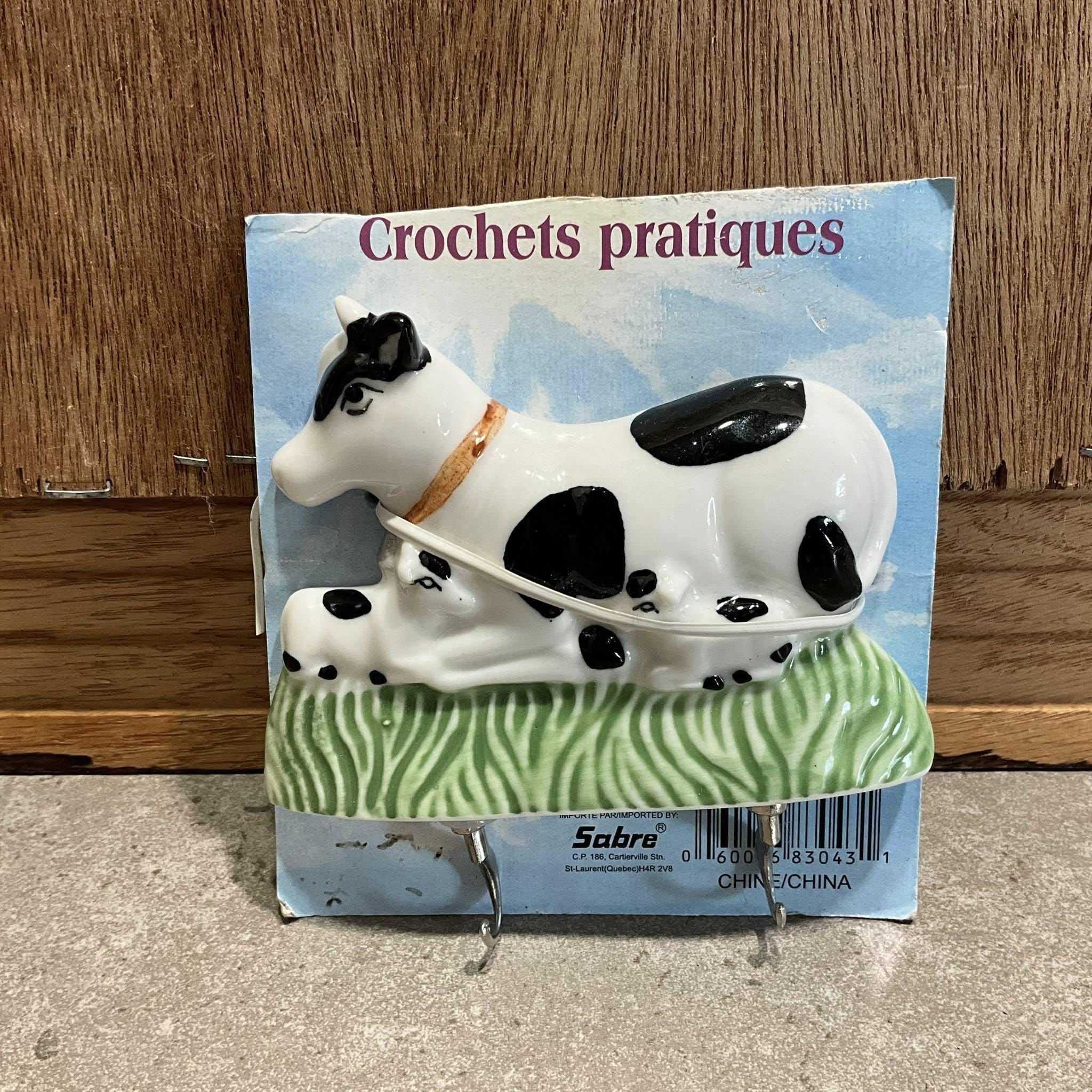 Mama Rafk Mama Cow With Calves Key Rack | Farmhouse Animal Holder 3 Hooks - Etsy