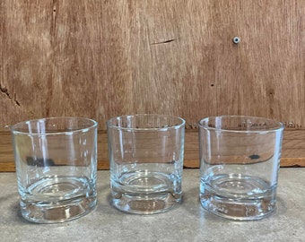 3 JP Wiser's Whiskey Glass Glasses Old Fashioned Glasses, Drinking Glasses