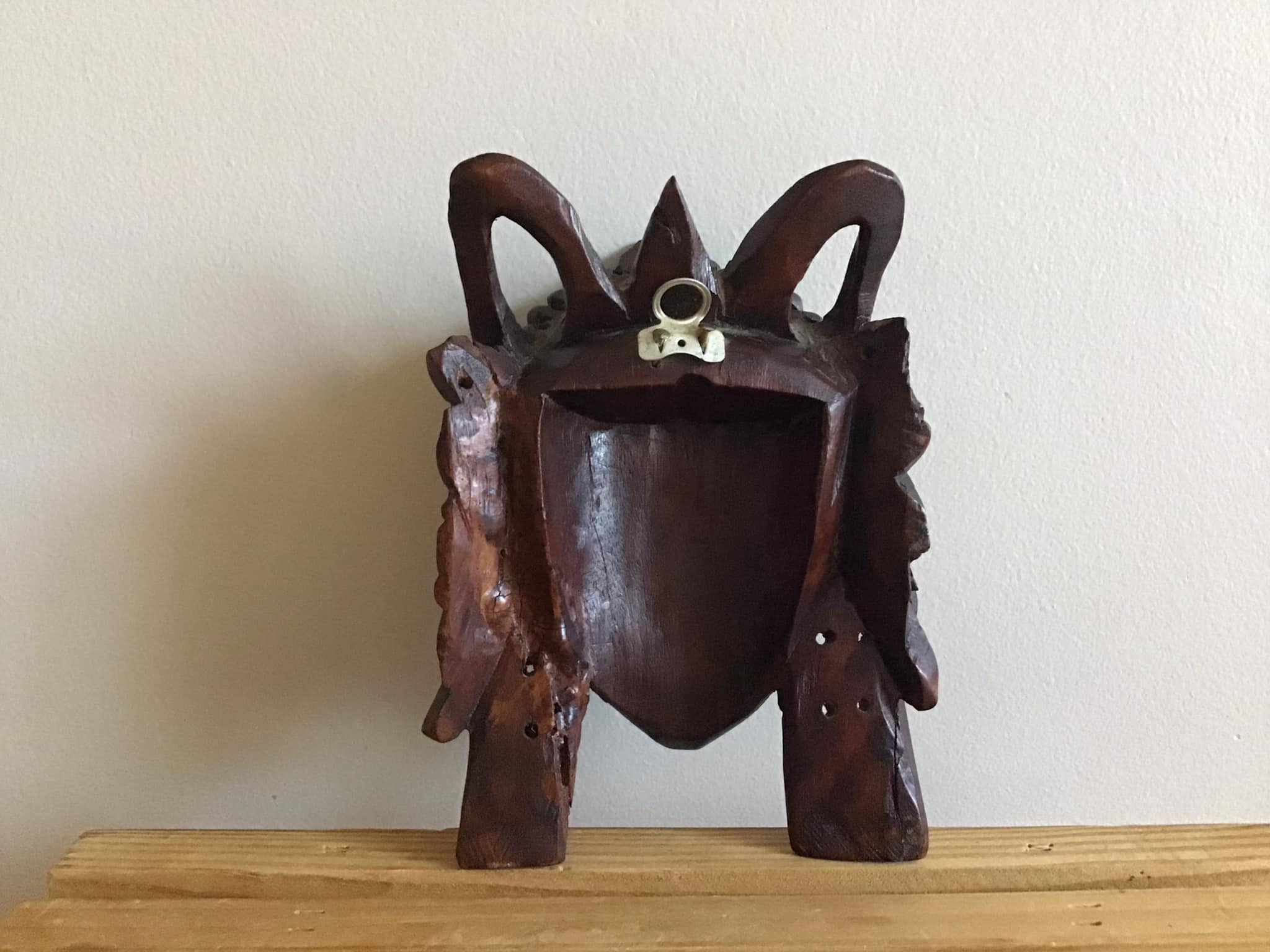 美術品・アンティーク・コレクション ヴィンテージ木彫 抽象フェイス