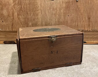 Vintage Santa Clara 1830 Cigar Box | Wooden Keepsake Box | San