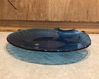 ブルーIVV職人ガラスプレート - イタリア、オリジナルタグ - Etsy 日本