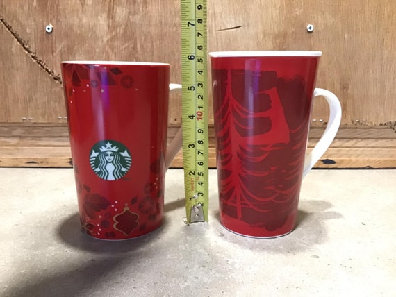 4 Starbucks Holiday Mugs 