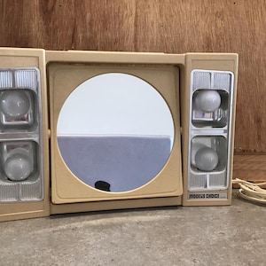 Vintage Electric Lighted 2 Way Mirror