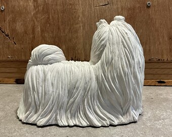 サンディキャスト社製、サンドラ・ブルー作、1987年製、マルチーズ犬の