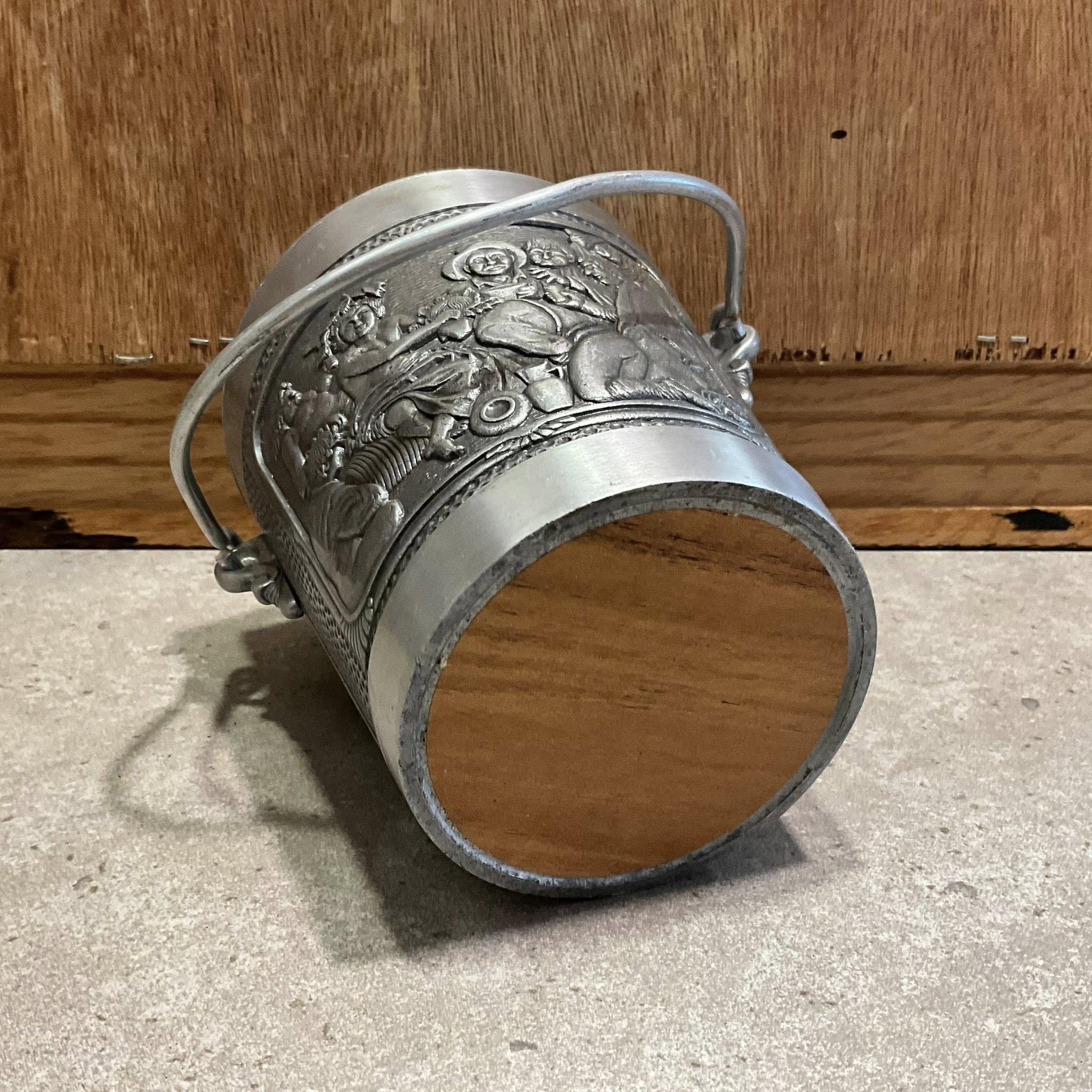 古いヴィンテージのピューター製アイスバケツ - Etsy 日本
