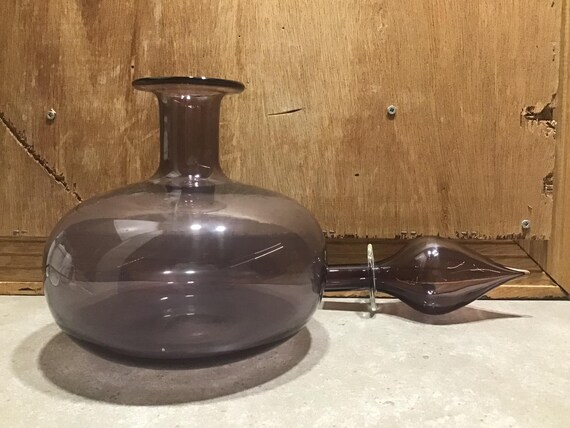レア］顔モチーフ ガラスデキャンタ 酒器 オブジェ ヴィンテージ