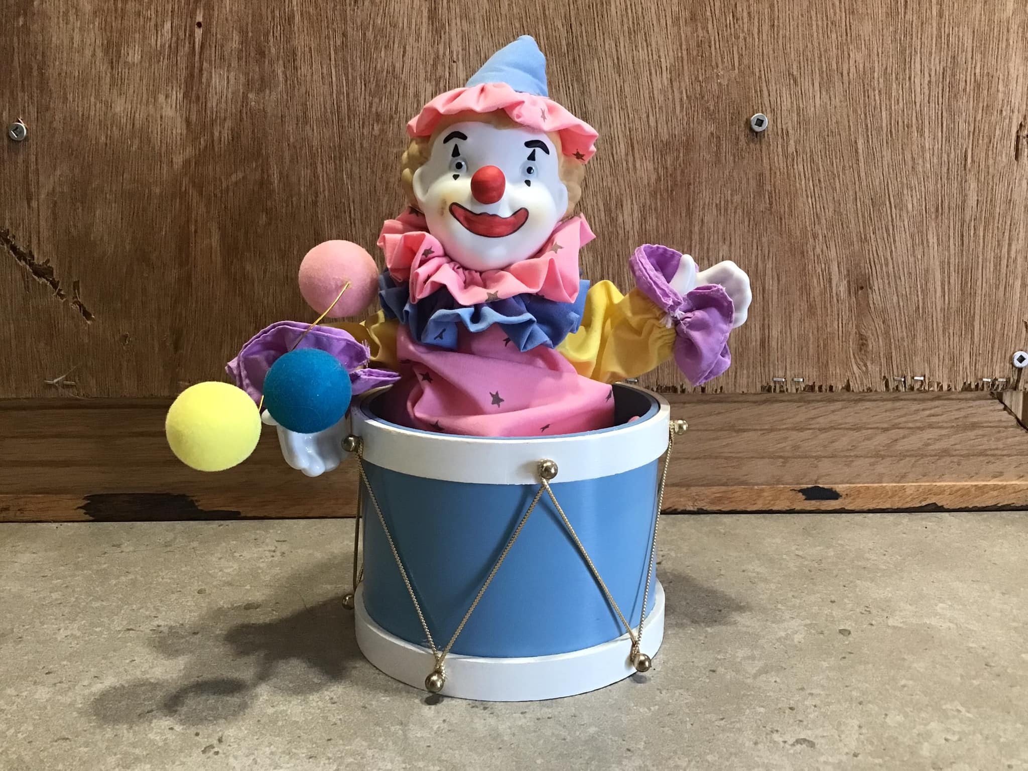 ピエロ　オルゴール　サンフランシスコミュージックボックスカンパニー　レトロ インテリア小物 ピエロ オルゴール サンフランシスコミュージック