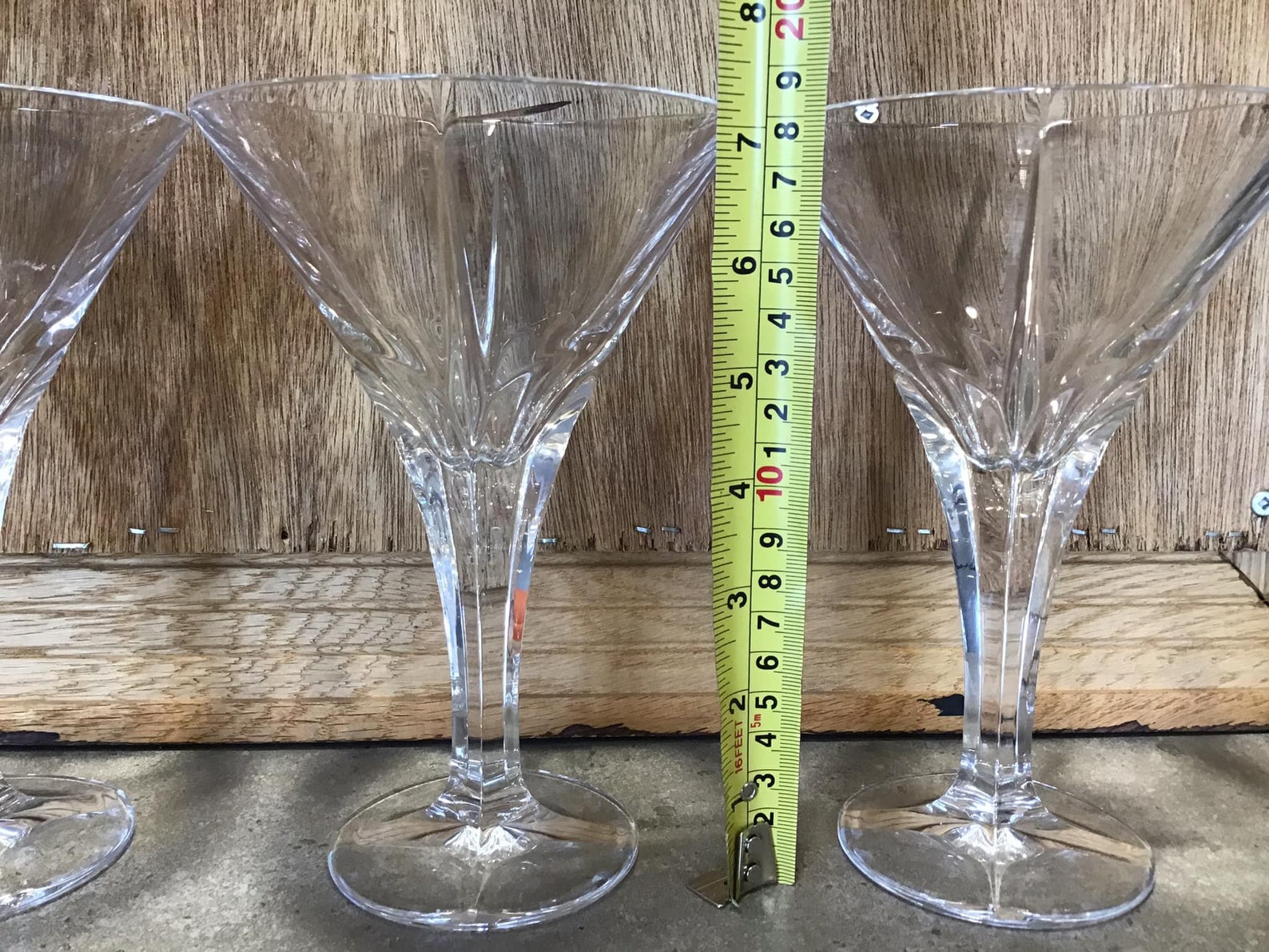 Martini glasses Set of 4 CRYSTAL BOHEMIA Cocktail / Martini / Etsy