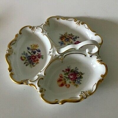 フランス アンティーク Villeroy&Boch 持ち手付き 仕切り皿 Villeroy & Boch Artesano 4-piece Eye Catcher Tiered Server
