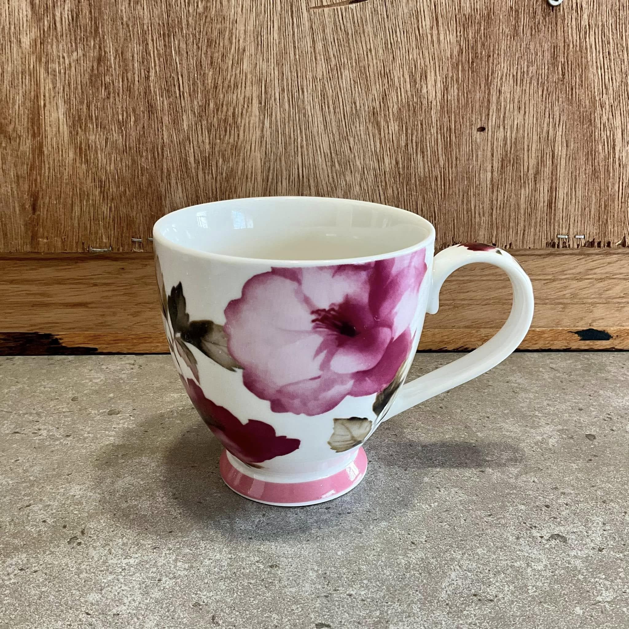 abone china coffee mugs english Coastal Cornish Mackerel Bone China Mug Blue White Cornish Fine China –  Cream Cornwall main image 0