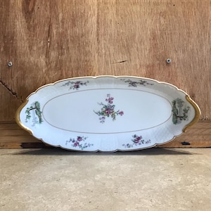 Antique Limoges CH Field Haviland GDA France Floral Platter - RARE