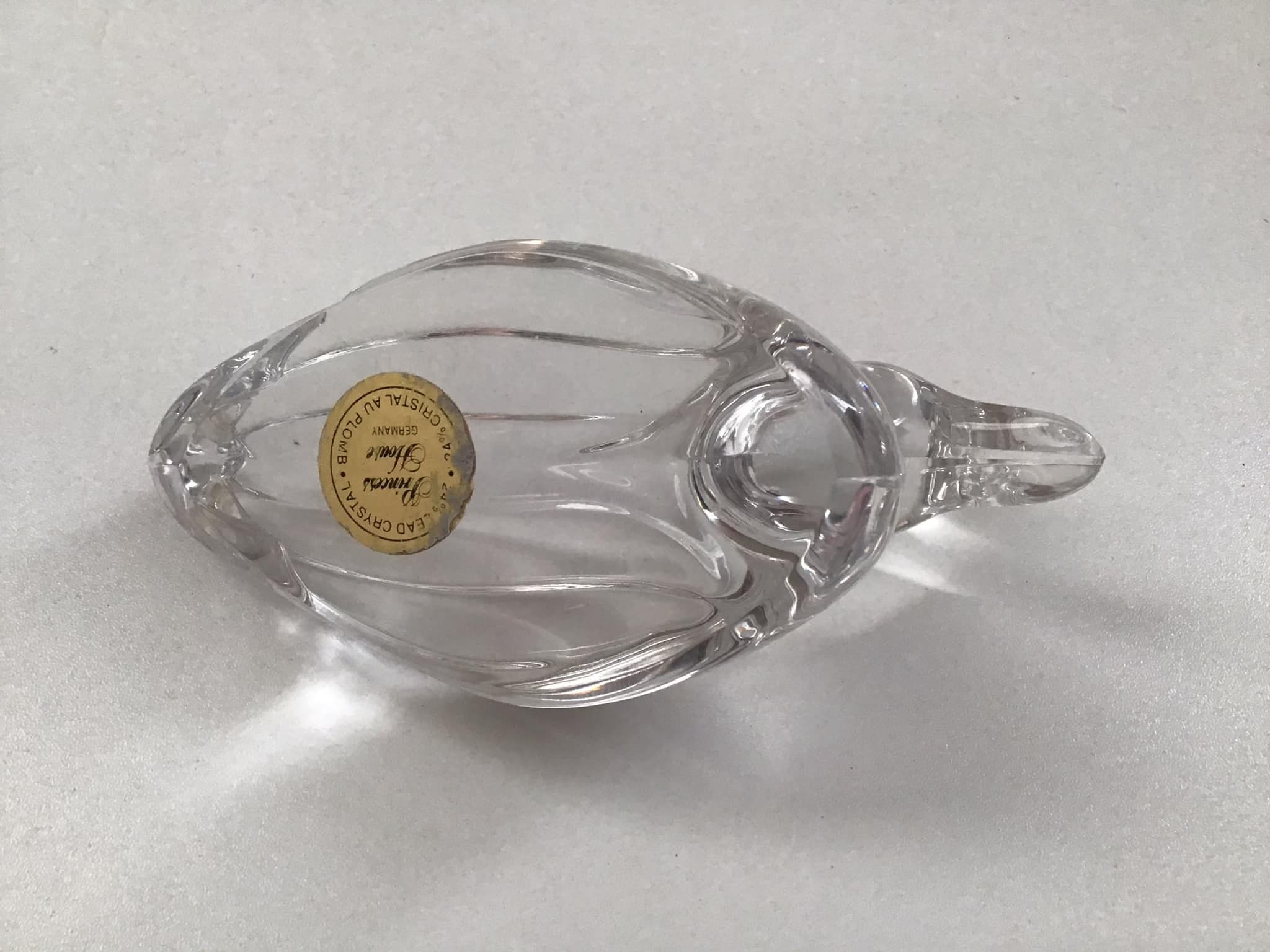 Princess House 24 Lead Crystal Duck Figure Paper Weight Etsy